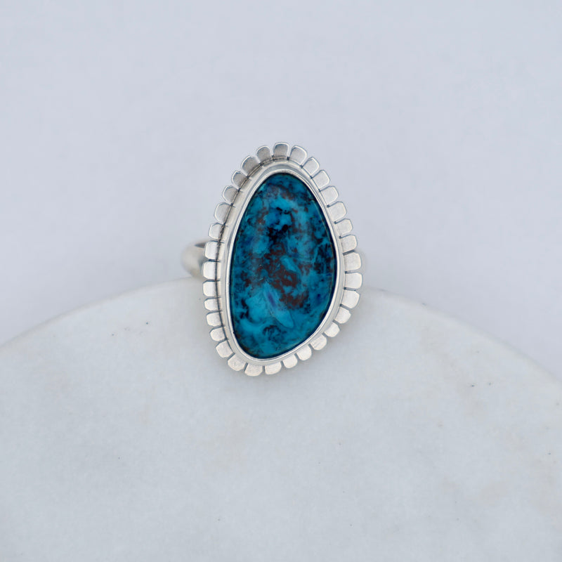 Lumi Ring #23 - Bisbee Turquoise - Size 7