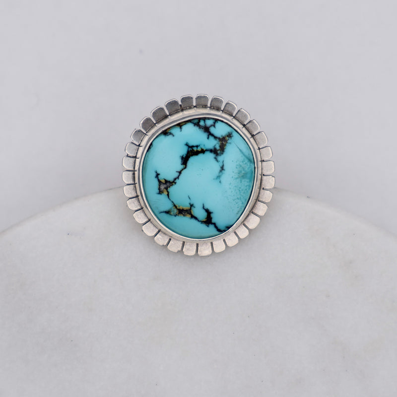 Lumi Ring #26 -  Blue Moon Turquoise  - Size 6