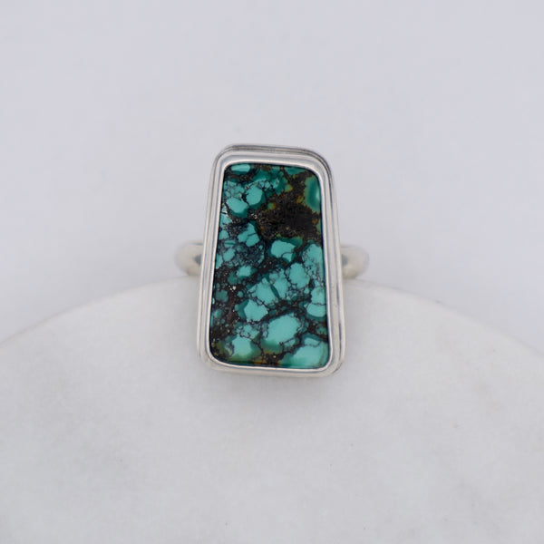 Geo Ring #7 - Hubei  Turquoise - Size 7