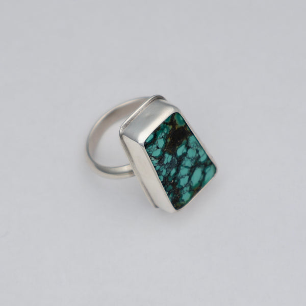 Geo Ring #7 - Hubei  Turquoise - Size 7