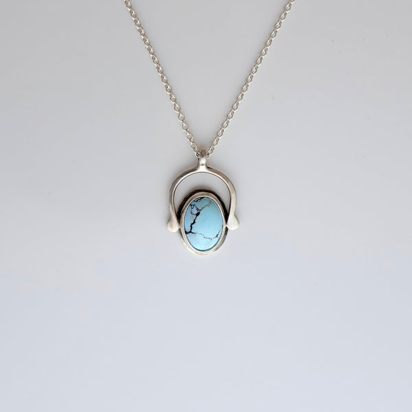 Little Wish Necklace #5 - Golden Hills Turquoise