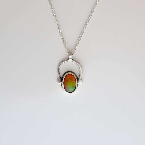 Little Wish Necklace #3 - Fire Opal