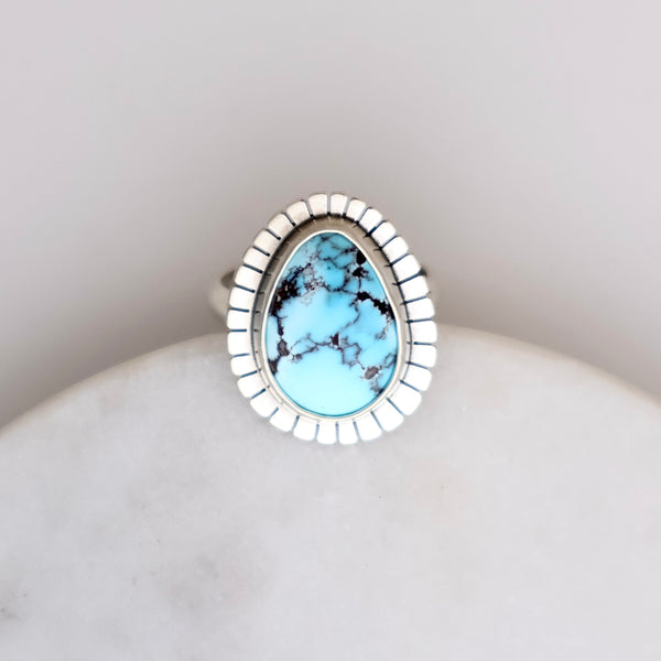 Lumi Ring #30 - Golden Hills Turquoise - Size 7