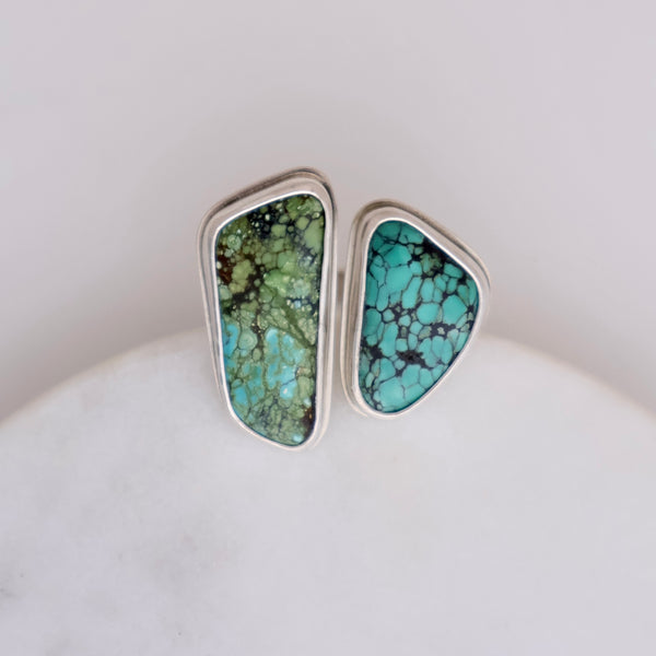 Double Lake Ring #5 - Hubei Turquoise - Size 8-9