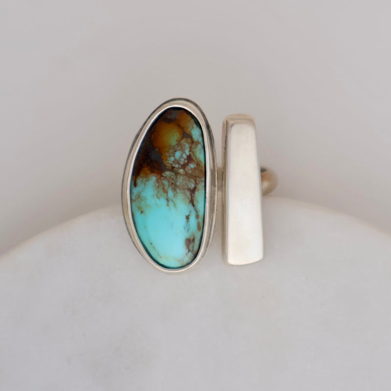 Petra Ring #1 - Turquoise Mountain - Size 7-8