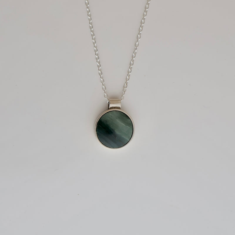 Inlay Necklace - Gary Green Jasper