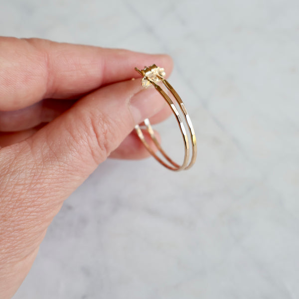 14K Gold Filled Hoops