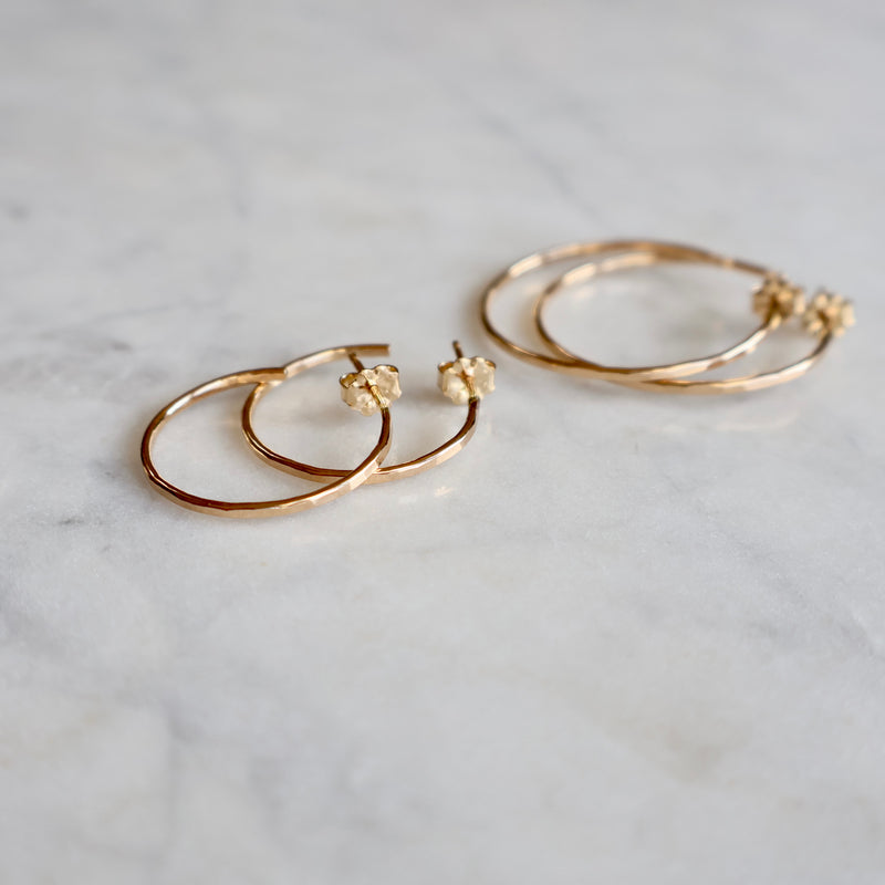 14K Gold Filled Hoops