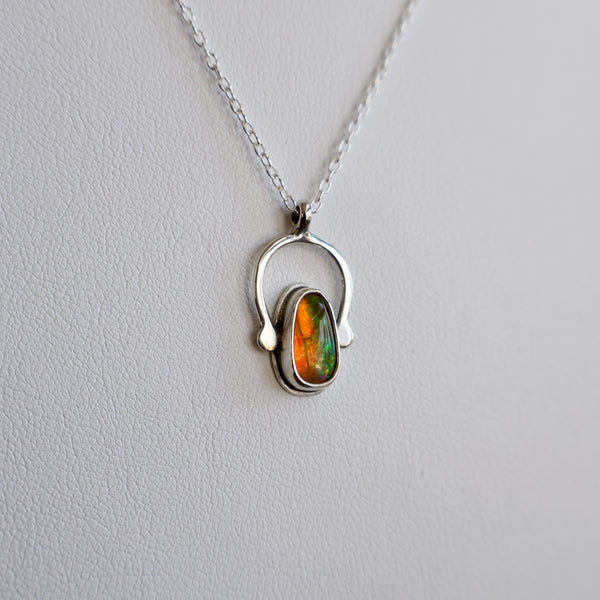 Little Wish Necklace #8 - Fire Opal