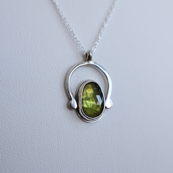 Wish Necklace #7 - Rose Cut Peridot