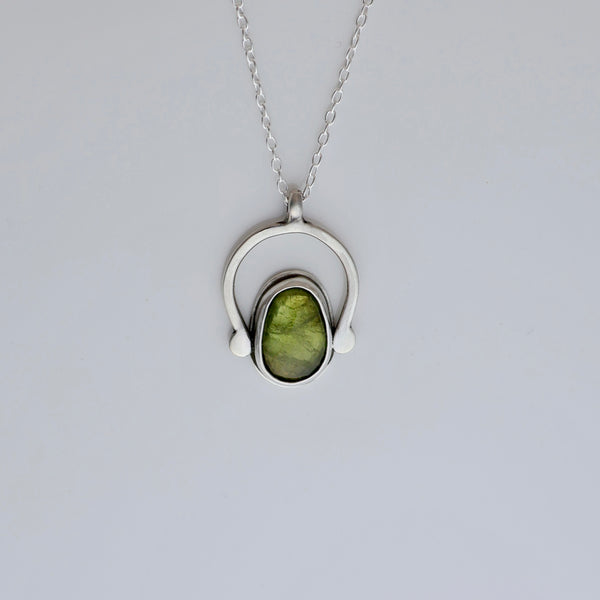 Wish Necklace #7 - Rose Cut Peridot