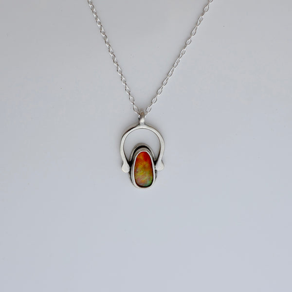 Little Wish Necklace #8 - Fire Opal