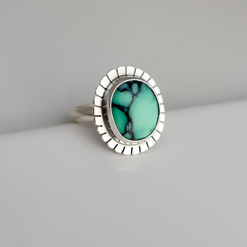 Lumi Ring #34 - Variscite - size 7.5