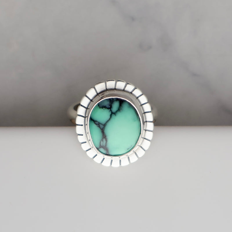 Lumi Ring #34 - Variscite - size 7.5