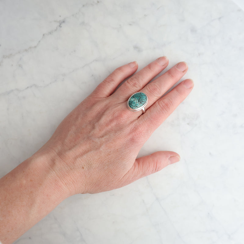 Lake Ring #61 - Turquoise - size 8
