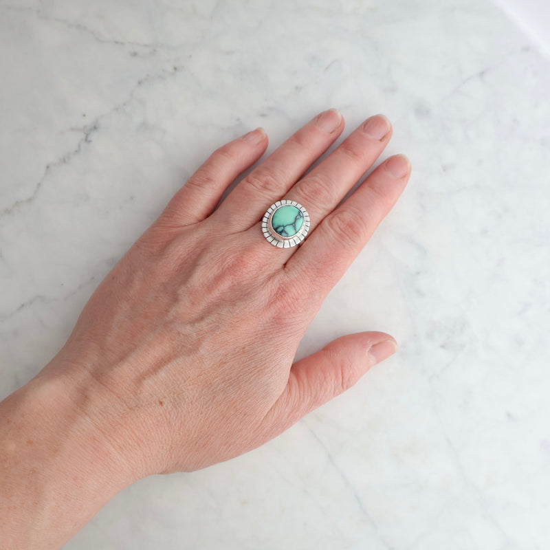 Lumi Ring #34 - Variscite - size 7.5