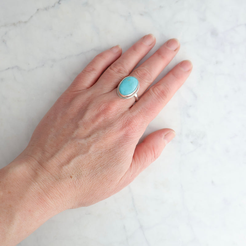 Lake Ring #62 - Hidden Valley Turquoise - size 6.75