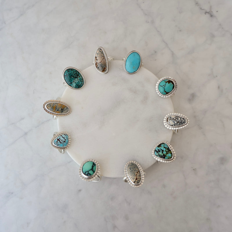 Lake Ring #61 - Turquoise - size 8