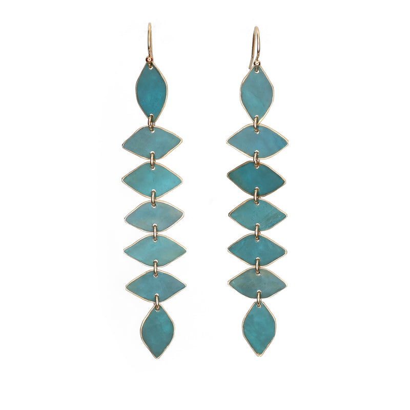 Ivy Long Earring - Aloe