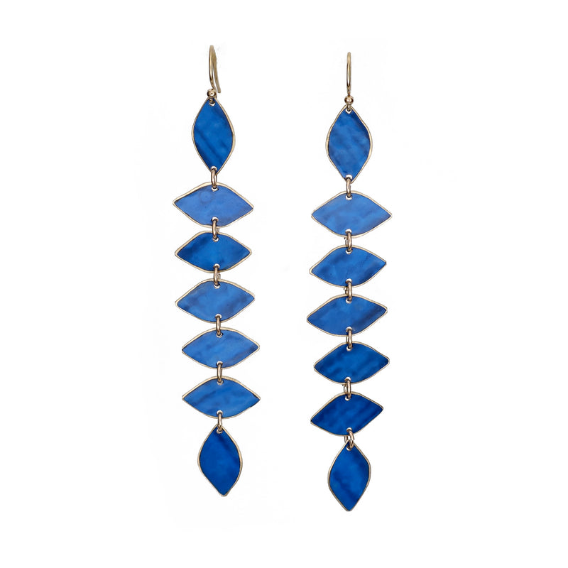 Ivy Long Earring - Lapis