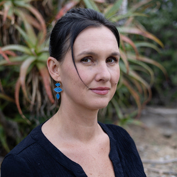 Mavis Earrings - Lapis