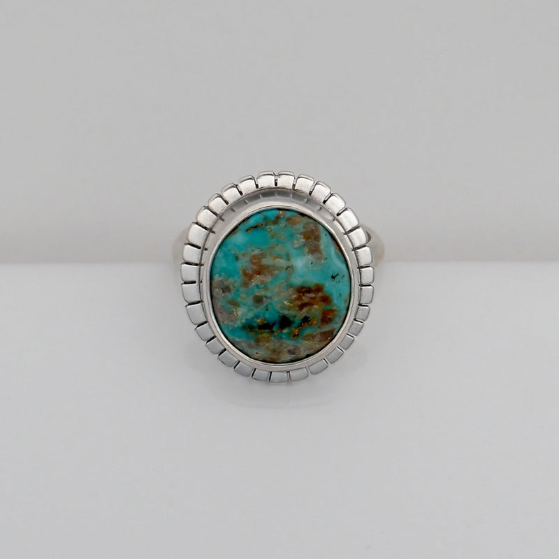 Lumi Ring #17 - Mcguinnes Turquoise - Size 8