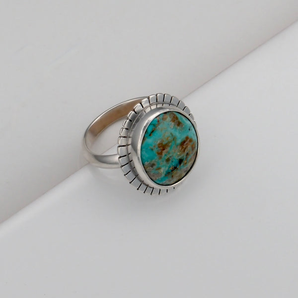 Lumi Ring #17 - Mcguinnes Turquoise - Size 8