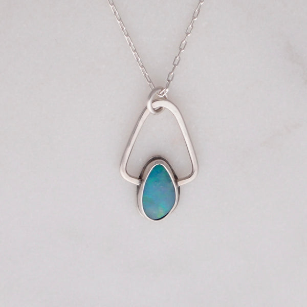 Pinza Necklace #5 - Boulder Opal