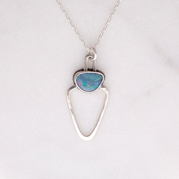 Pinza Necklace #6 - Boulder Opal