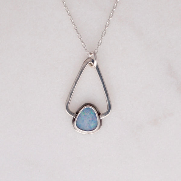 Pinza Necklace #4 - Boulder Opal
