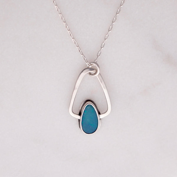 Pinza Necklace #3 - Boulder Opal