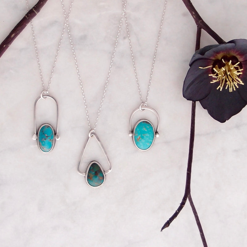 Pinza Necklace #7 - Turquoise Mountain