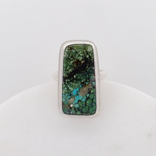 Geo Ring #2 - Hubei Turquoise - Size 7.25