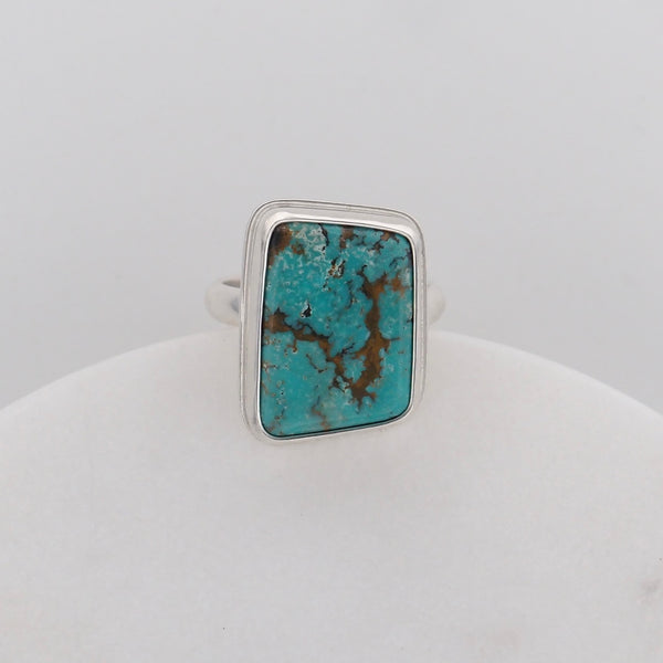 Geo Ring #3 - Hubei Turquoise - Size 7