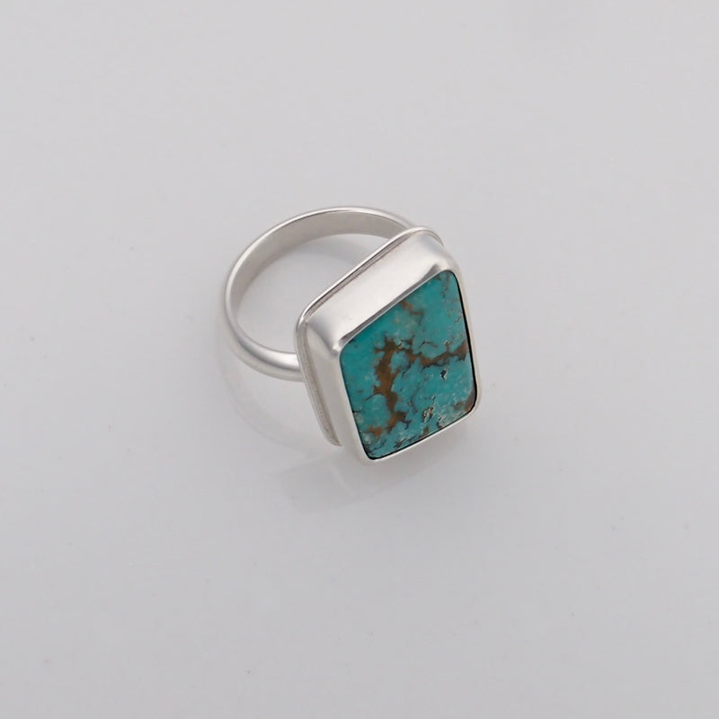 Geo Ring #3 - Hubei Turquoise - Size 7