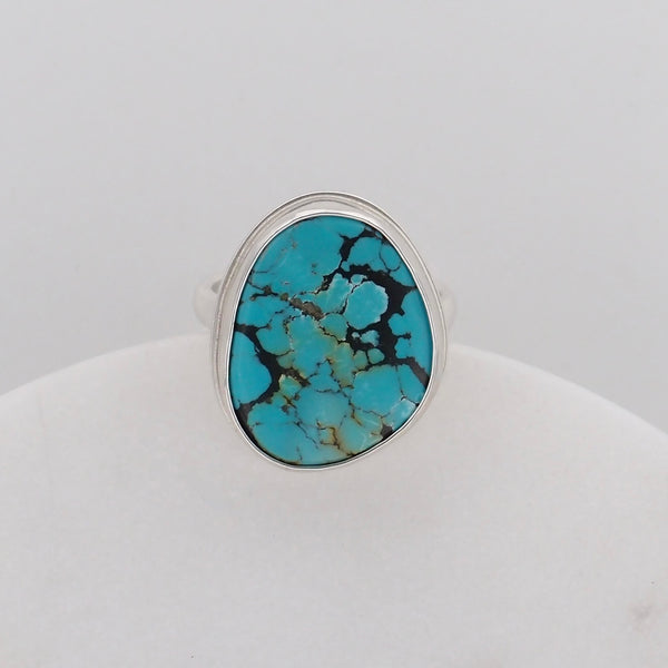 Lake Ring #55 - Hubei Turquoise - Size 7.5