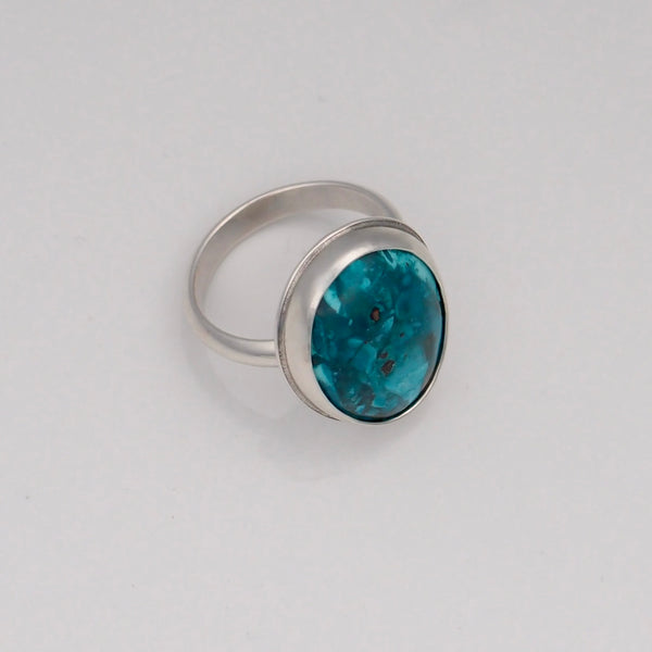 Lake Ring #57 - Chrysocolla - Size 8