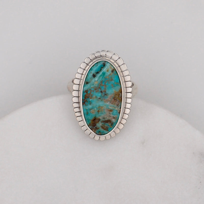 Lumi Ring #19 - Mcguinnes Turquoise - Size 9