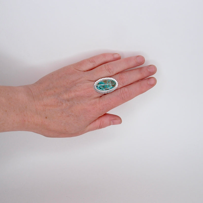 Lumi Ring #19 - Mcguinnes Turquoise - Size 9