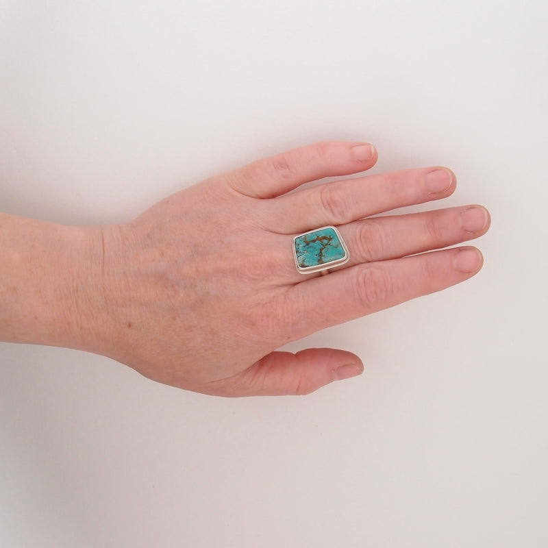 Geo Ring #3 - Hubei Turquoise - Size 7