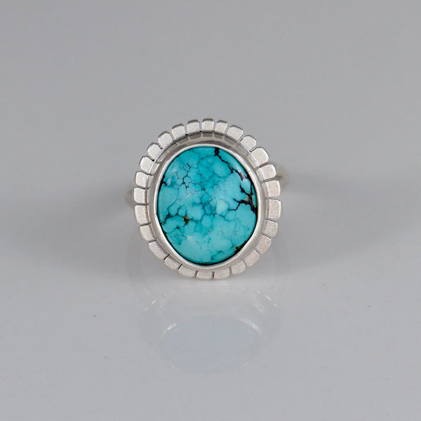 Lumi Ring #4 - Blue Moon Turquoise - Size 6.5