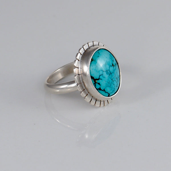 Lumi Ring #4 - Blue Moon Turquoise - Size 6.5