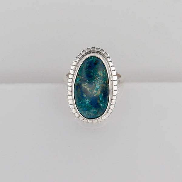 Lumi Ring #9 - Chrysocolla - Size 10