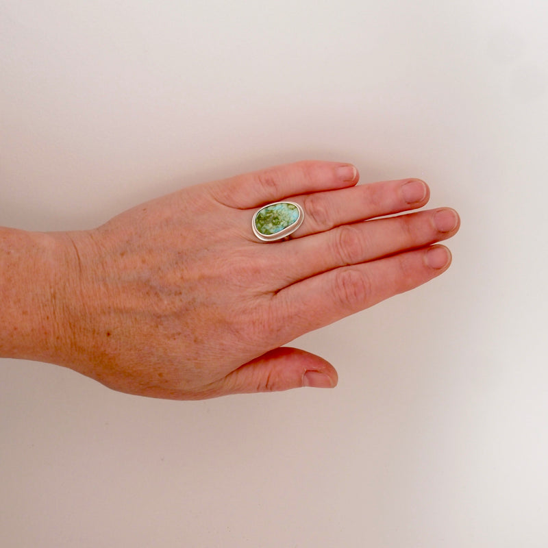 Lake Ring #43 - Sonoran Mountain Turquoise - Size 5.5