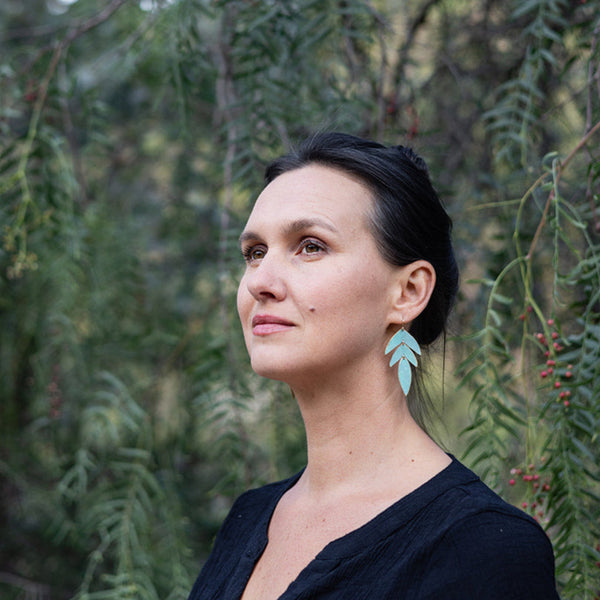 Palma Earring - Lapis