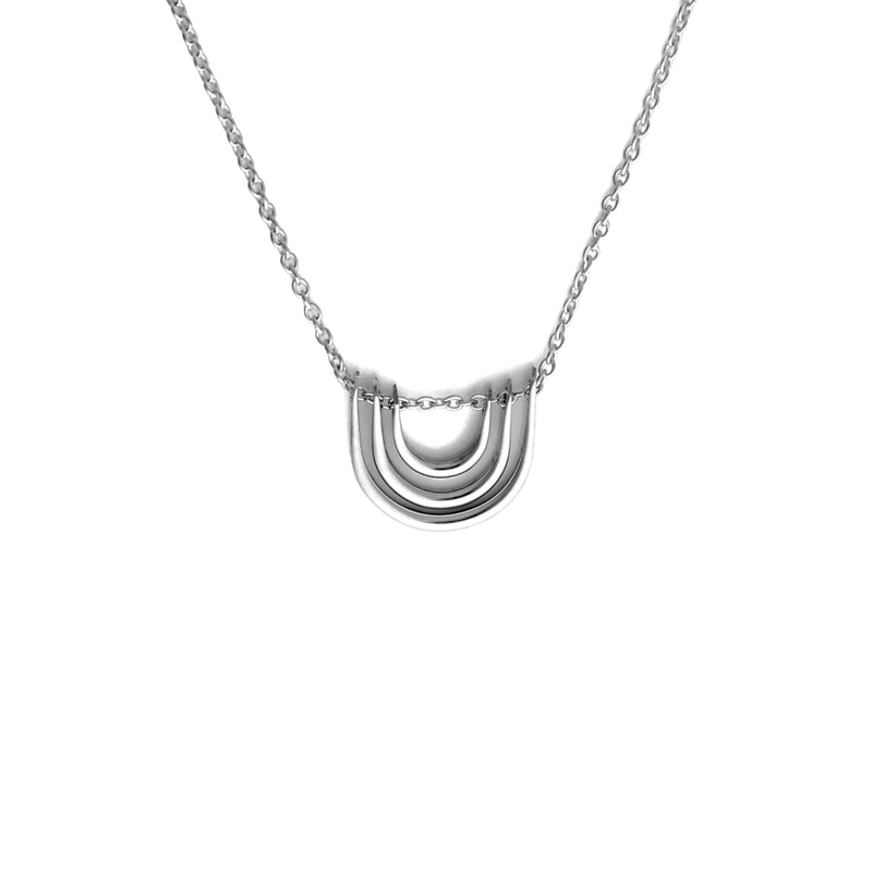 Triple Arc Mini Necklace