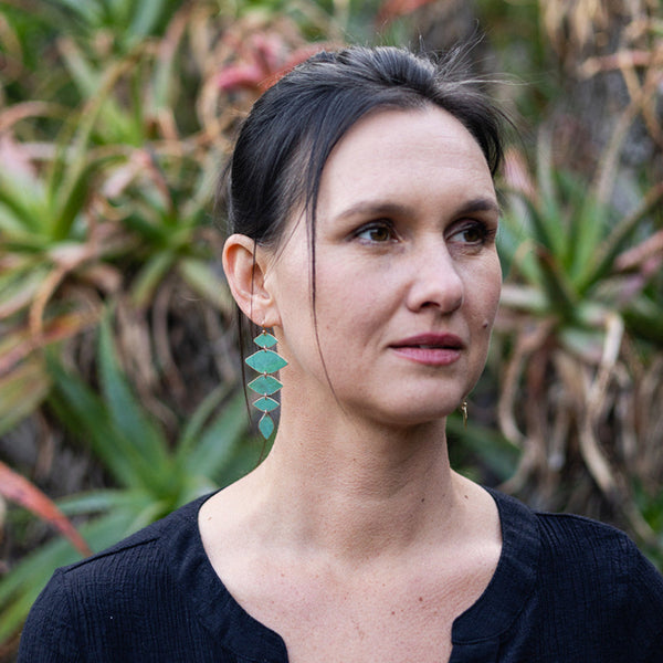 Alana Earrings - Lapis