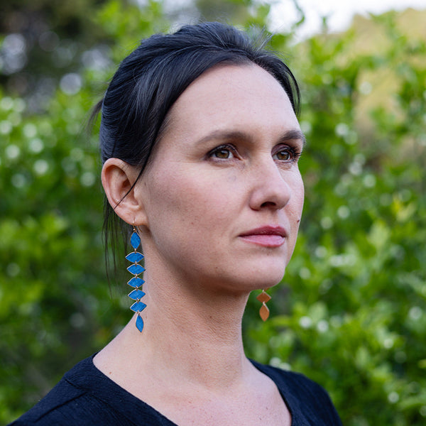 Ivy Long Earring - Aloe