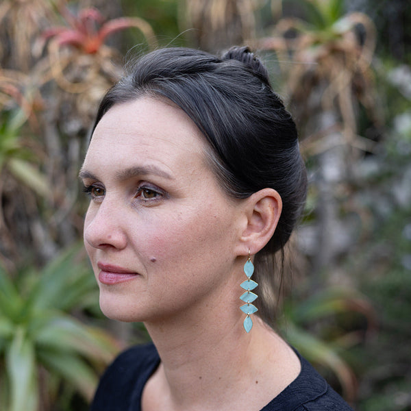 Ivy Short Earring - Aloe